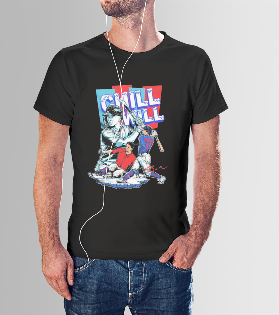 Will Brennan Chill Will Baseball Ice Themed T-Shirt