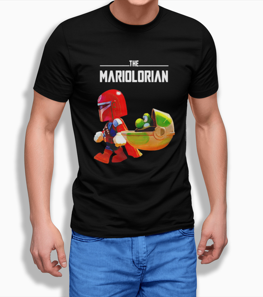 The Mandalorian and Super Mario The Mariolorian Yoshi T-Shirt