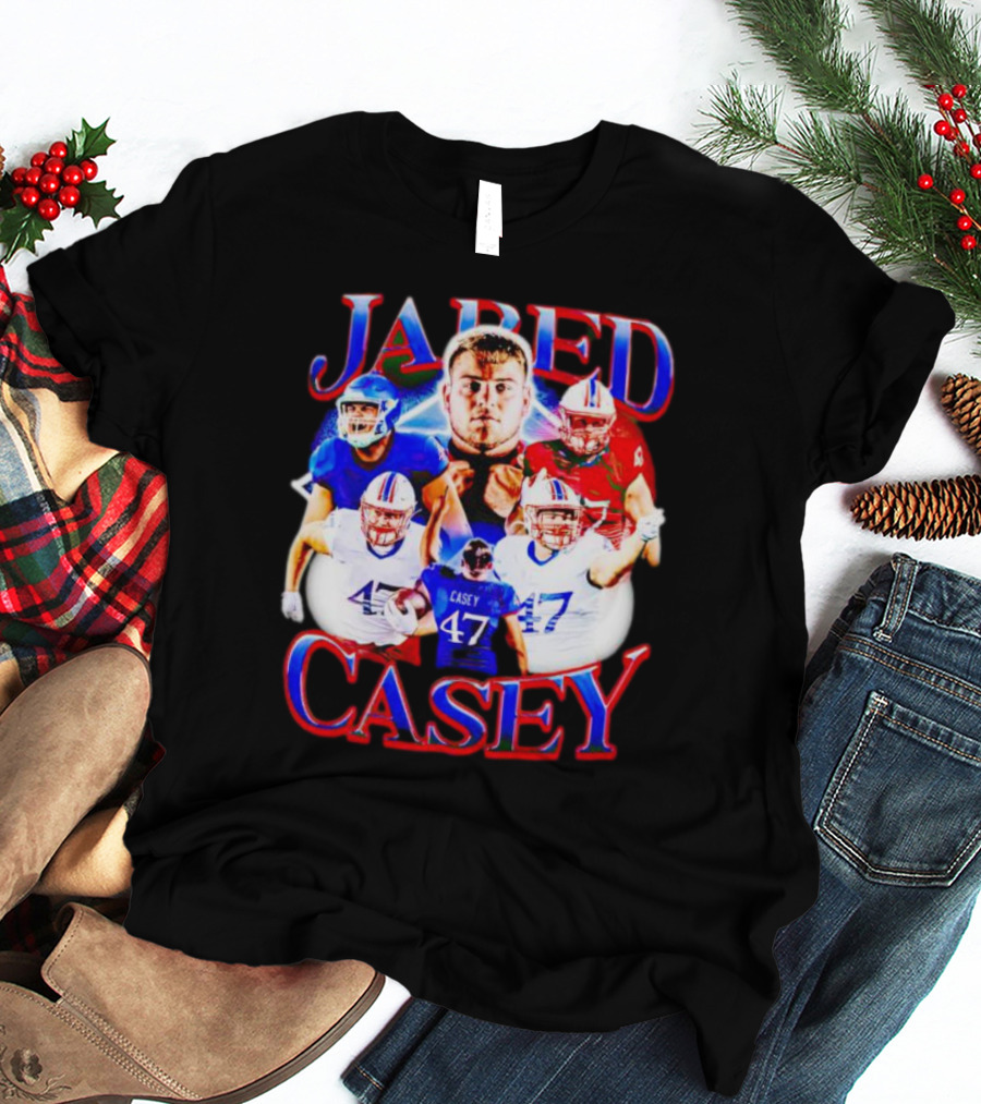 Jared Casey Football Collage 47 Jersey T-Shirt