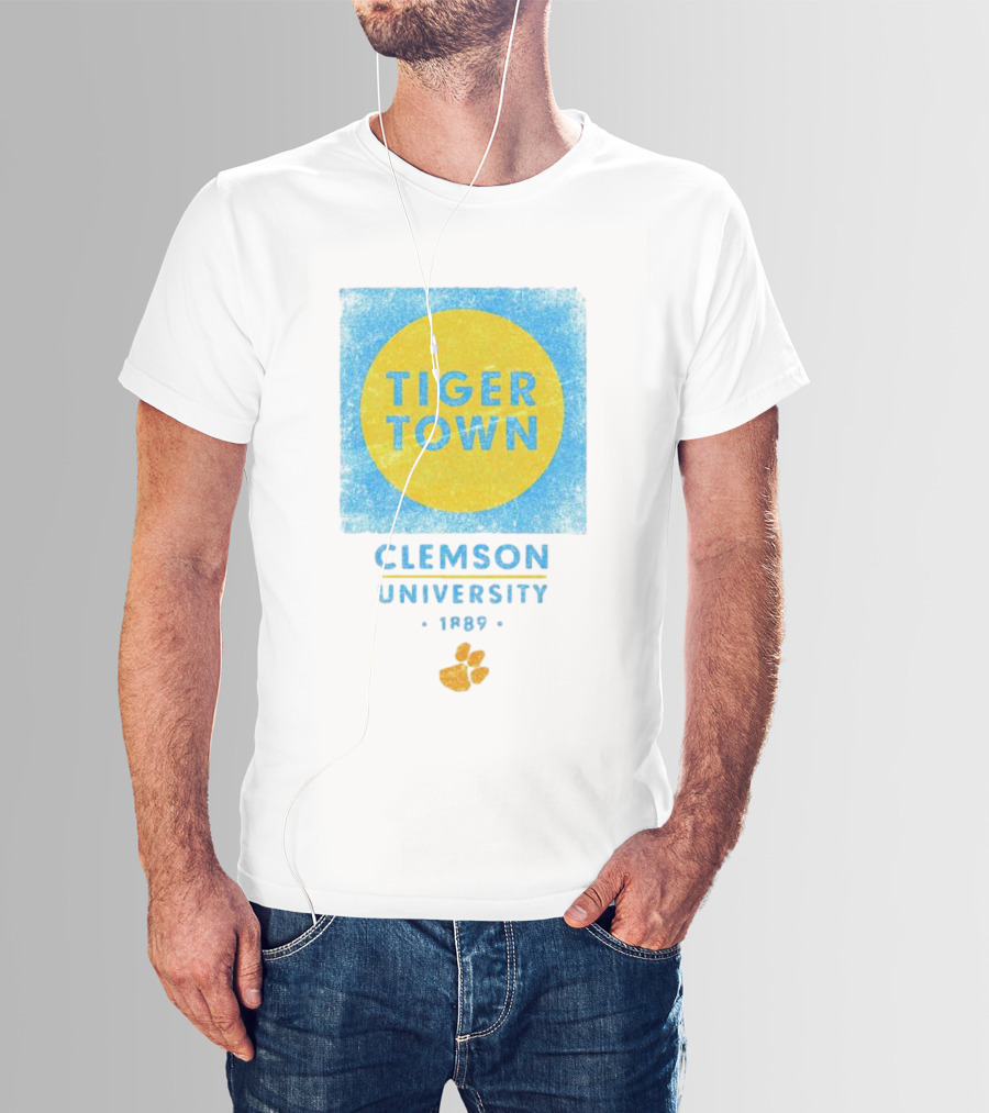 Tiger Town Clemson University 1889 Paw Prints T-Shirt