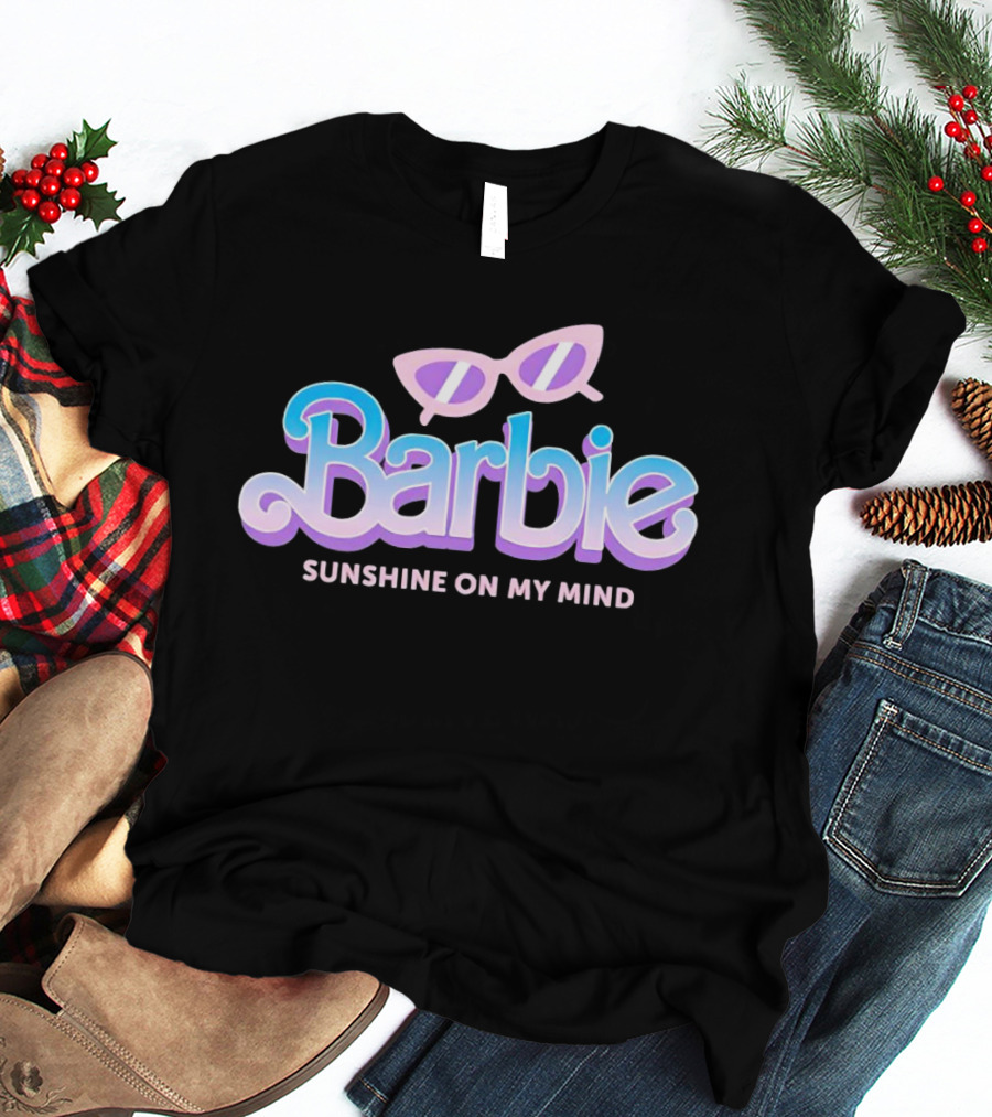 Barbie Sunshine On My Mind Sunglasses Retro Nostalgia T-Shirt