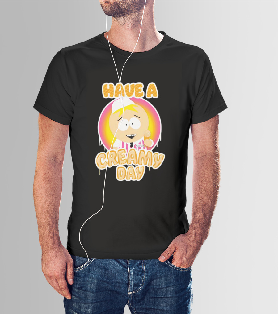 Have A Creamy Day DikinBaus Hot Dogs Ice Cream Cone T-Shirt