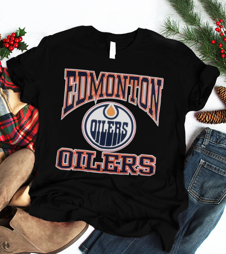 NHL Edmonton Oilers Vintage Logo Classic Team T-Shirt