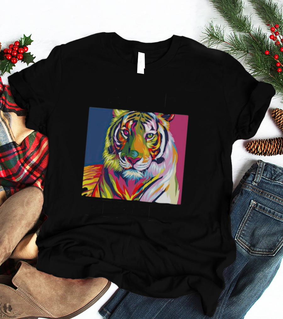 Dareto Be Bold Colorful Tiger T-Shirt
