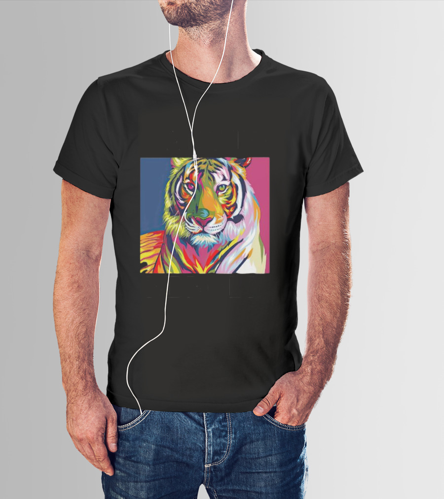 Dareto Be Bold Colorful Tiger T-Shirt