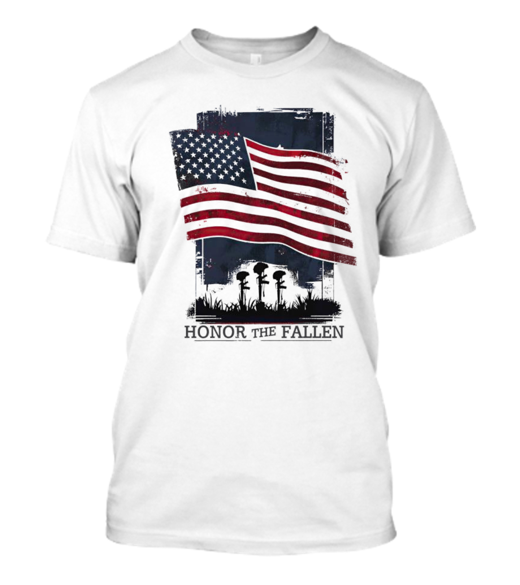 Honor The Fallen American Flag Memorial T-Shirt