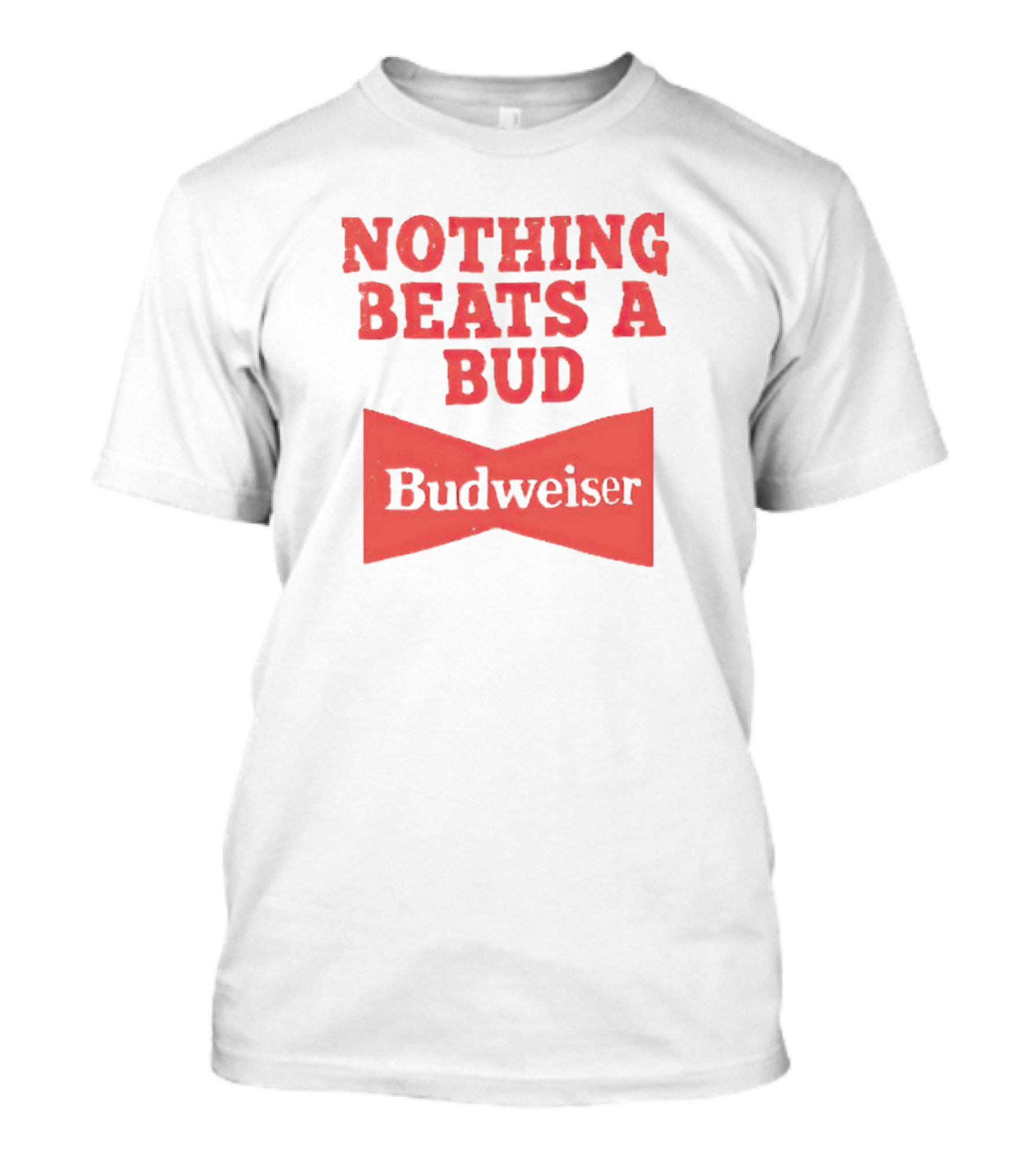 Budweiser Nothing Beats A Bud Red Bowtie T-Shirt