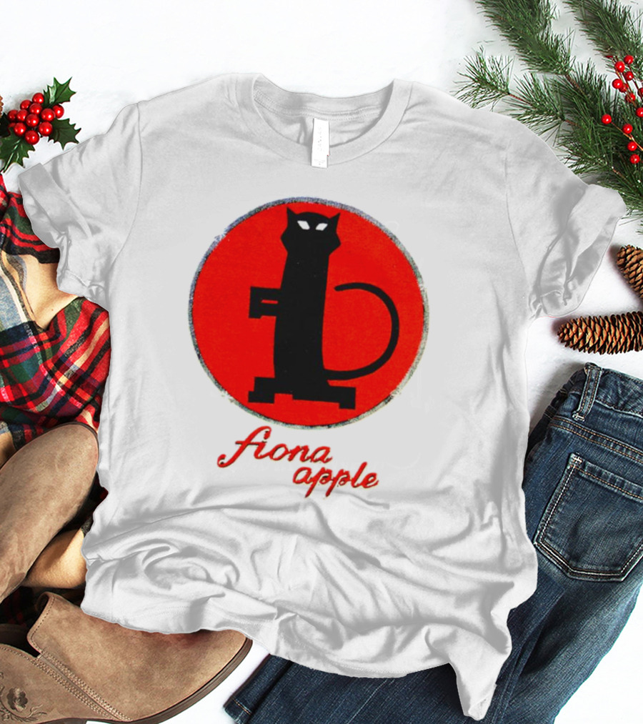 Fiona Apple Black Cat Red Circle Bootleg T-Shirt