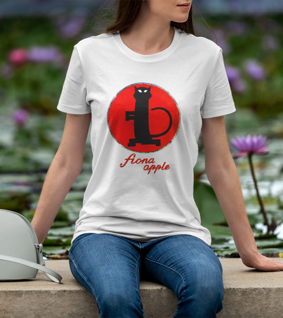 Fiona Apple Black Cat Red Circle Bootleg T-Shirt