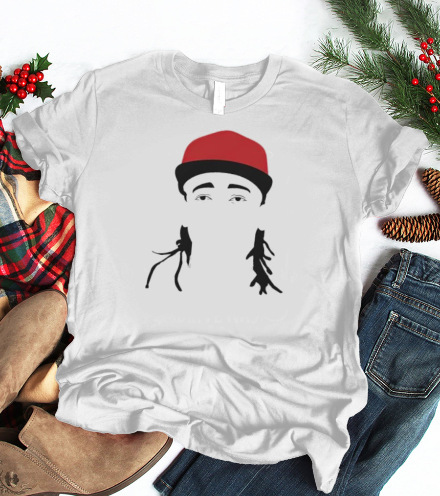 Elly Cartoon Chain Red Cap T-Shirt
