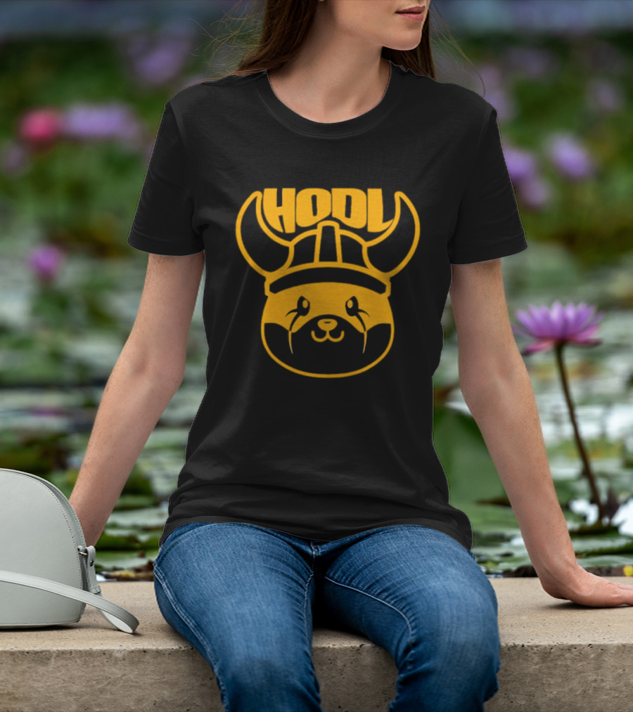 Floki Inu Hodl Viking Helmet T-Shirt