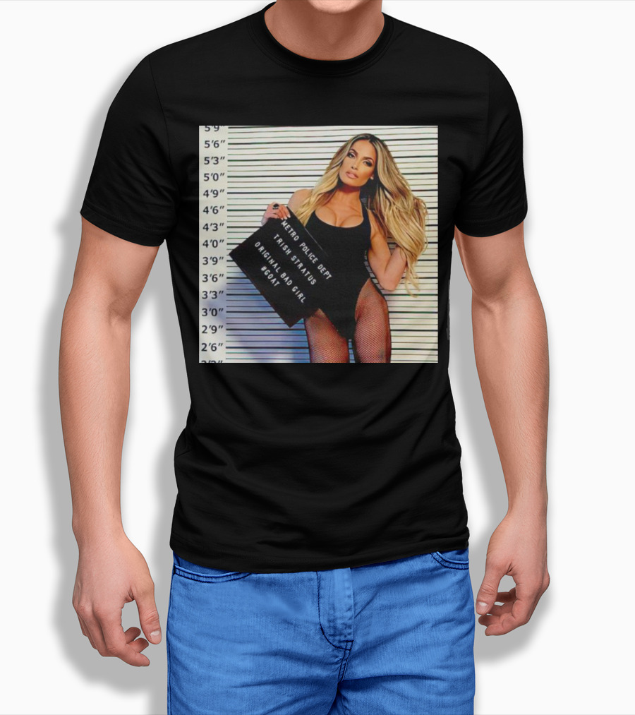 Trish Stratus Metro Police Dept Original Bad Girl GOAT T-Shirt