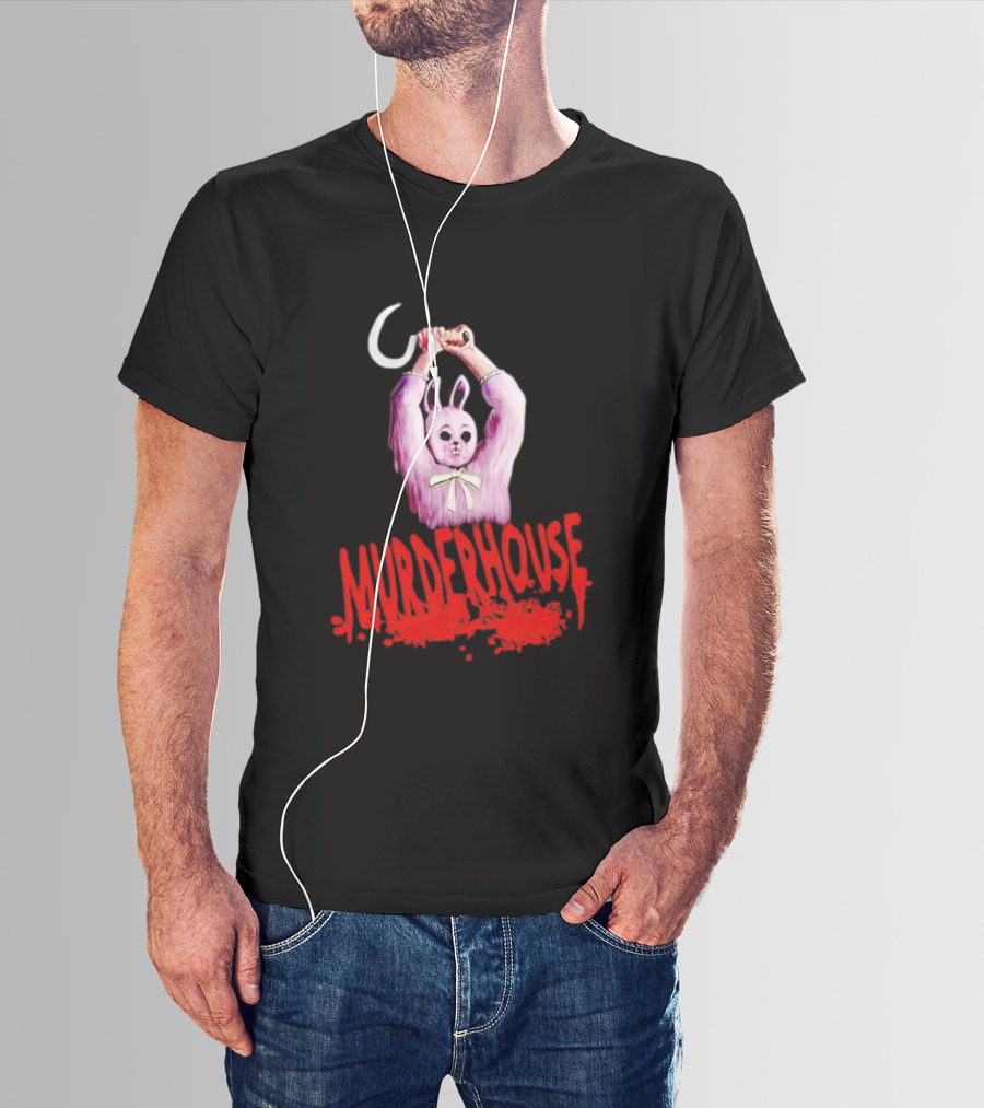 Murder House Pink Bunny With Sickle T-Shirt