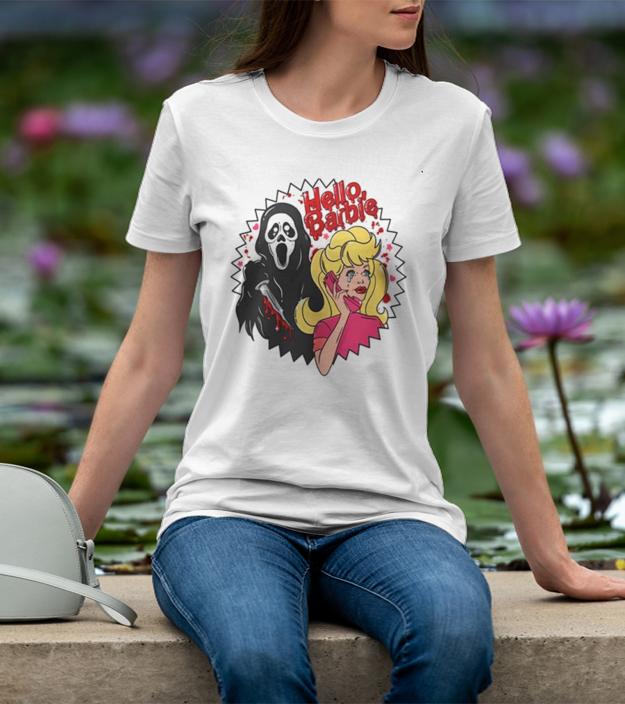 Hello Barbie Ghost Mask Doll T-Shirt
