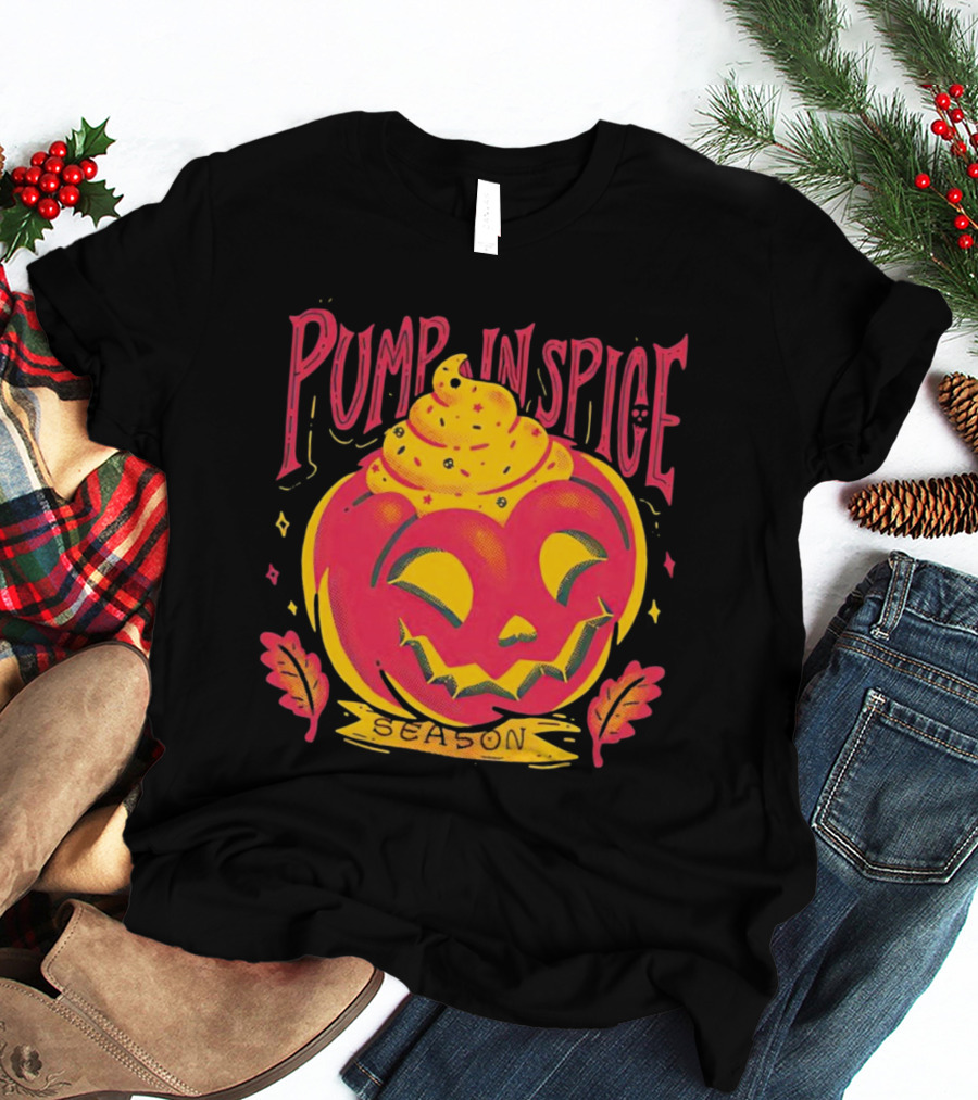 Pumpkin Spice Season Jack-O'-Lantern T-Shirt