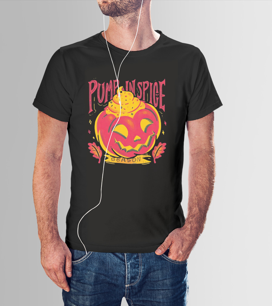 Pumpkin Spice Season Jack-O'-Lantern T-Shirt