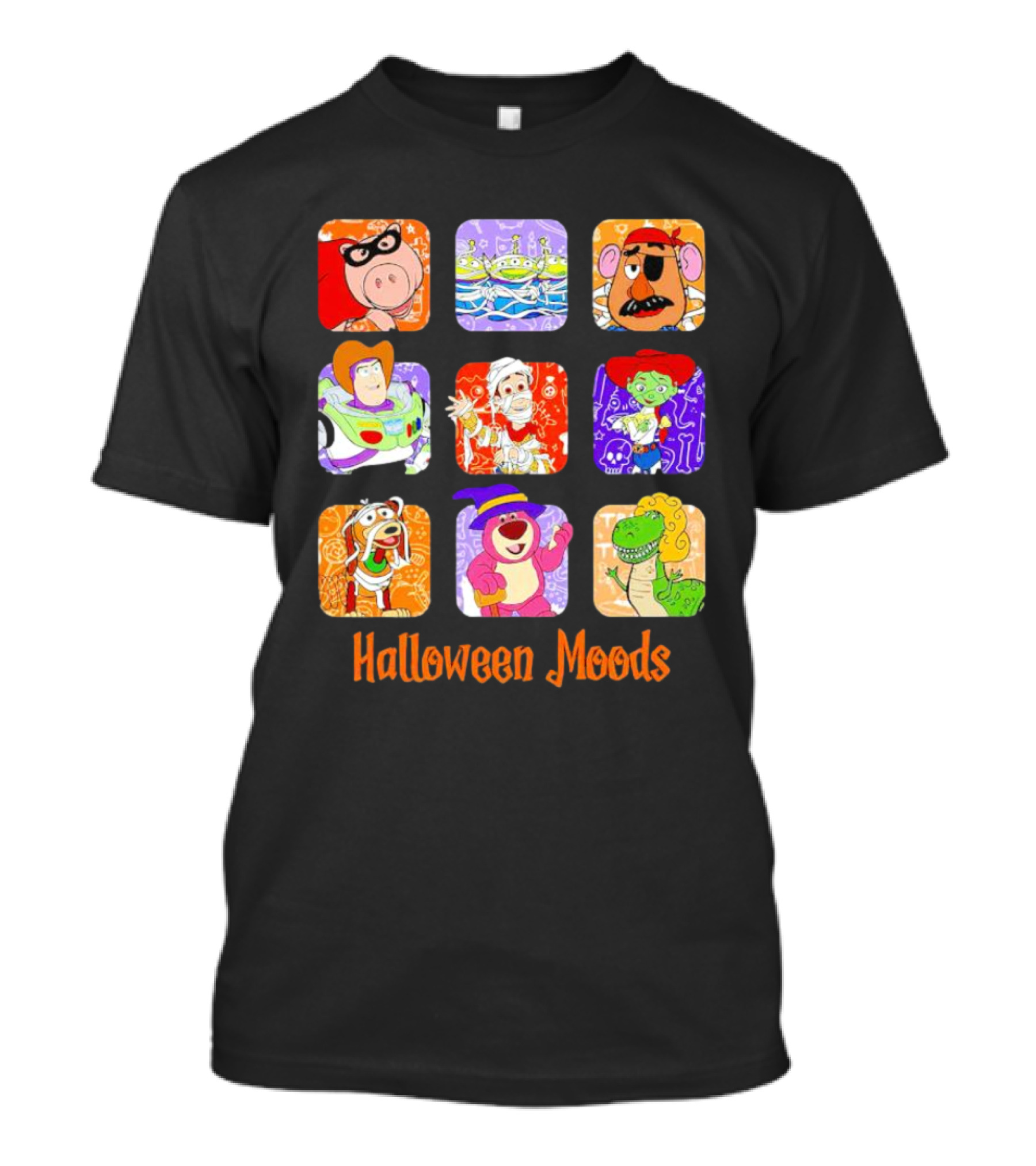 Halloween Moods Toy Story Disney Characters In Costume T-Shirt