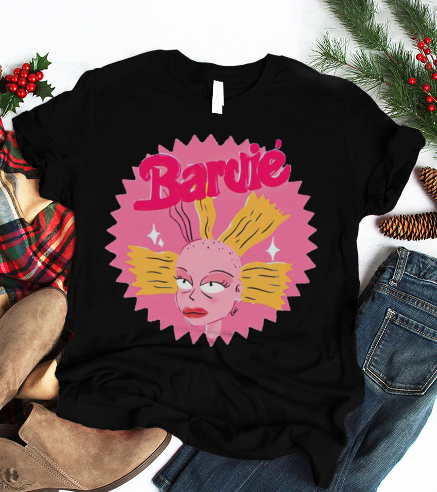 Barbie Movie Bold Parody Pink Starburst T-Shirt