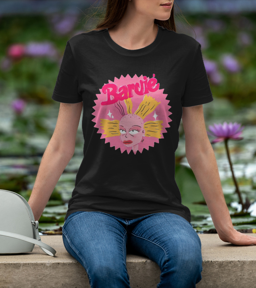 Barbie Movie Bold Parody Pink Starburst T-Shirt