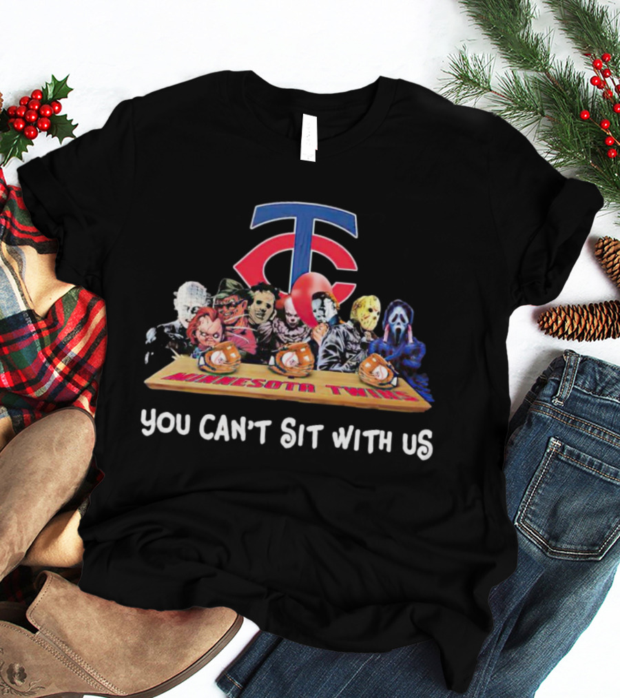 Minnesota Twins Horror Movies Halloween You Can’t Sit With Us T-Shirt