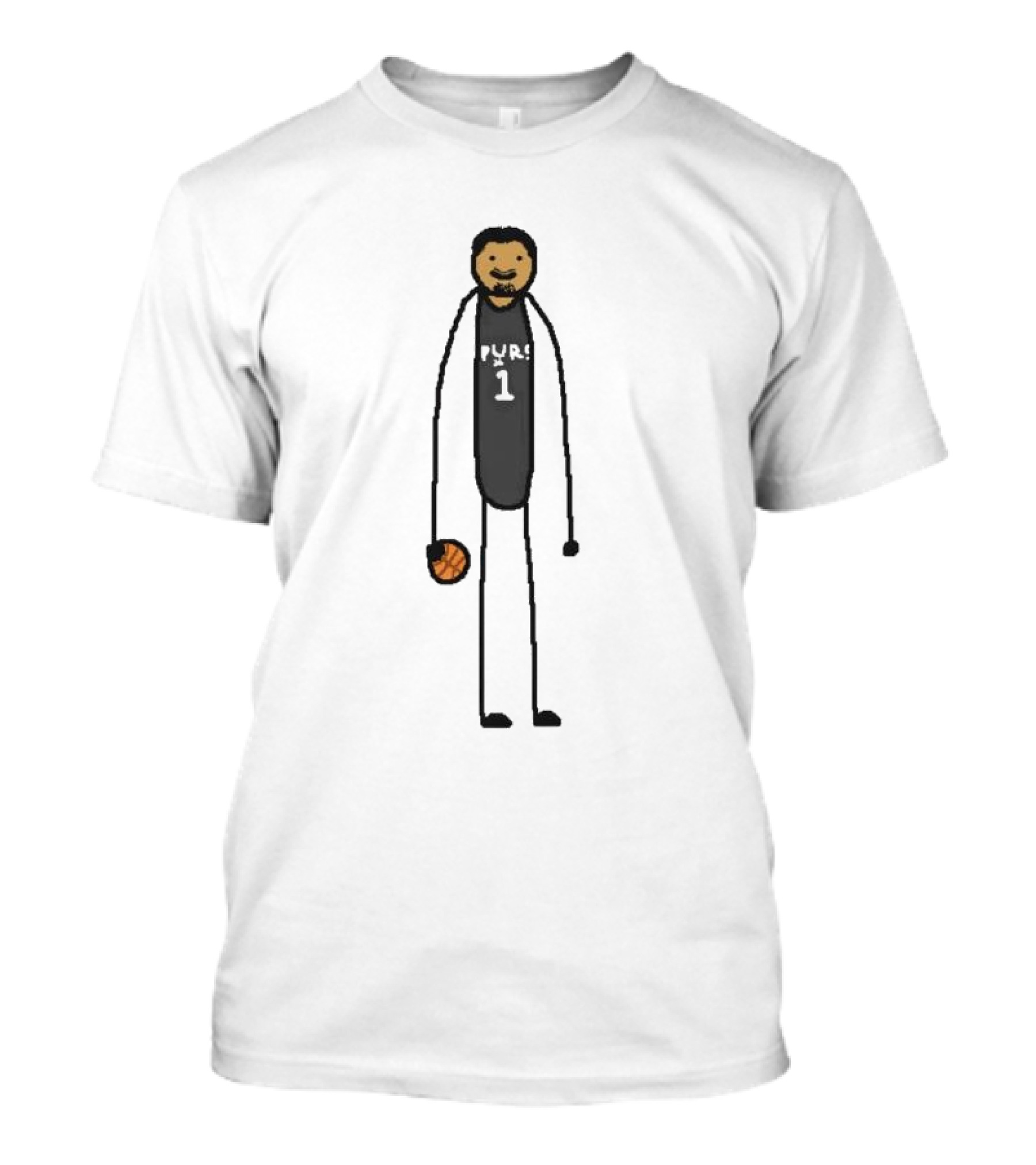 Wemby Spurs 1 Basketball Cartoon T-Shirt