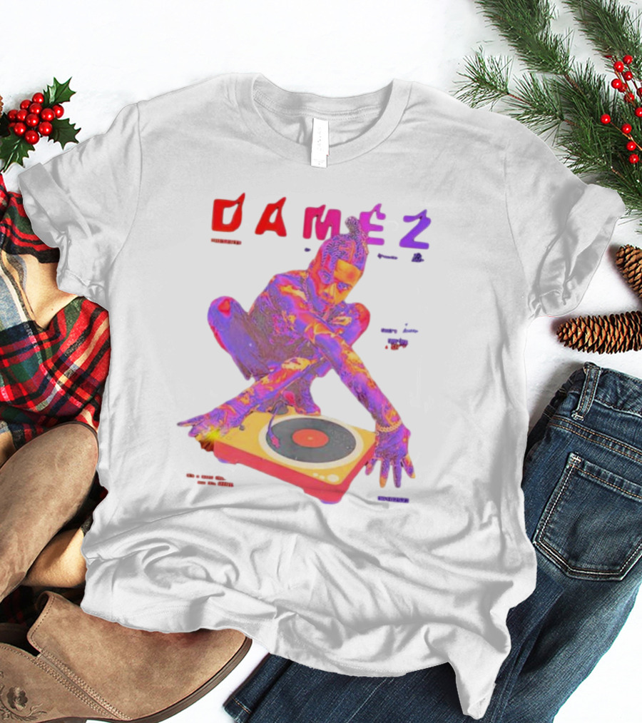 Damez Presents HIPHOP50 Vibrant Turntable Experience T-Shirt