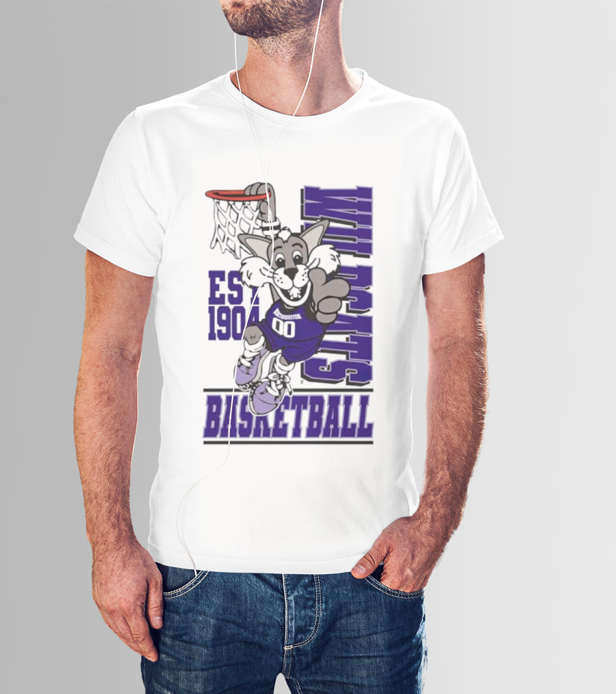 Northwestern Wildcats Basketball Willie Dunk Est 1904 T-Shirt