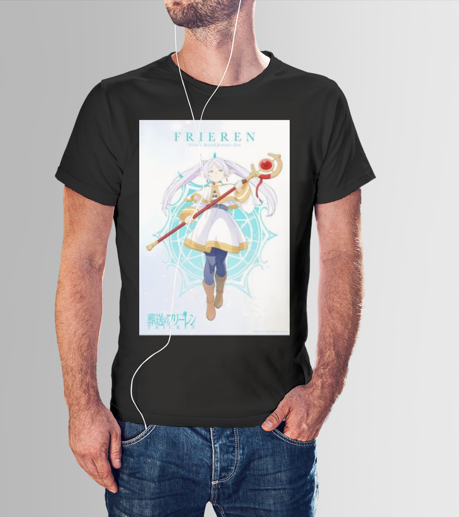 Frieren Beyond Journey's End Sousou No Frieren Anime Character Wand T-Shirt