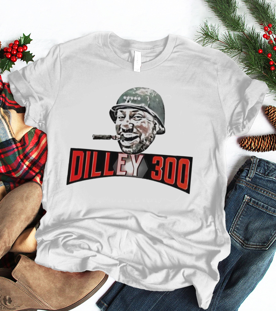 Dilley 300 Military Style Helmet Cigar Laughing Soldier T-Shirt