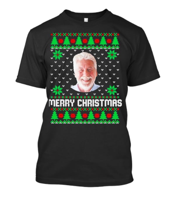 Merry Christmas Personalized Family Photo Face T-Shirt