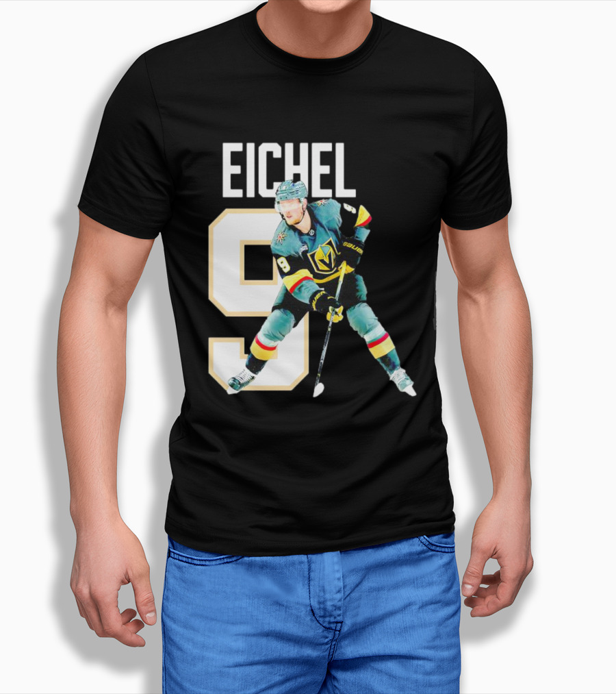 Vegas Golden Knights Jack Eichel 9 Hockey Player MVP T-Shirt