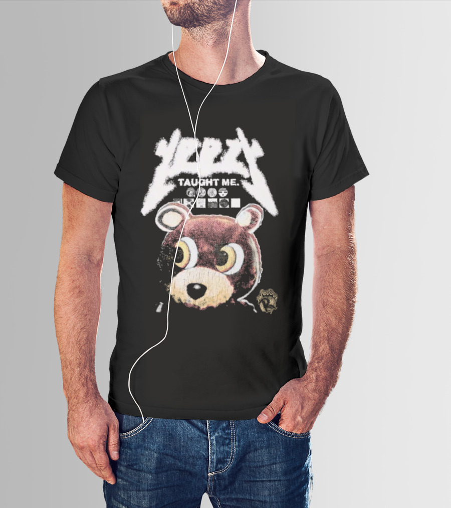 Yeezy Taught Me Graduation Bear Mascot Vintage T-Shirt