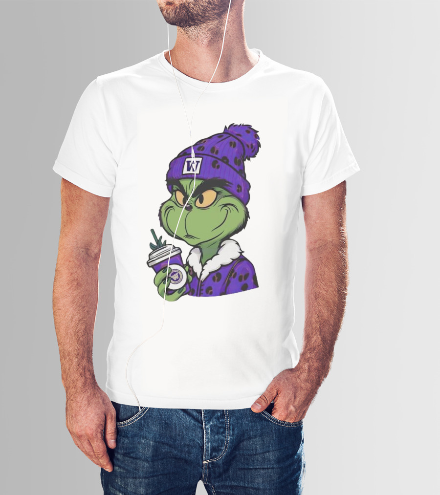 Grinch Boujee W Washington Huskies Coffee T-Shirt