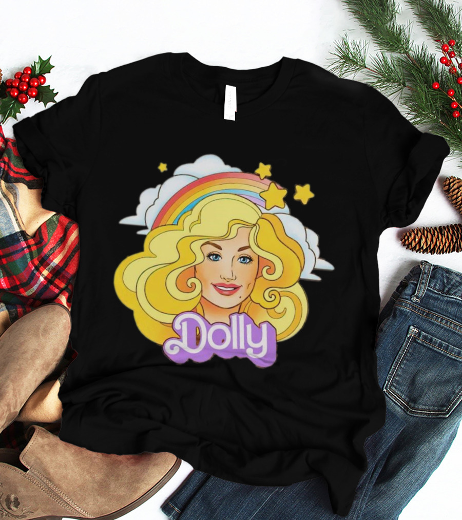 Dolly Rainbow Stars Iconic Doll T-Shirt