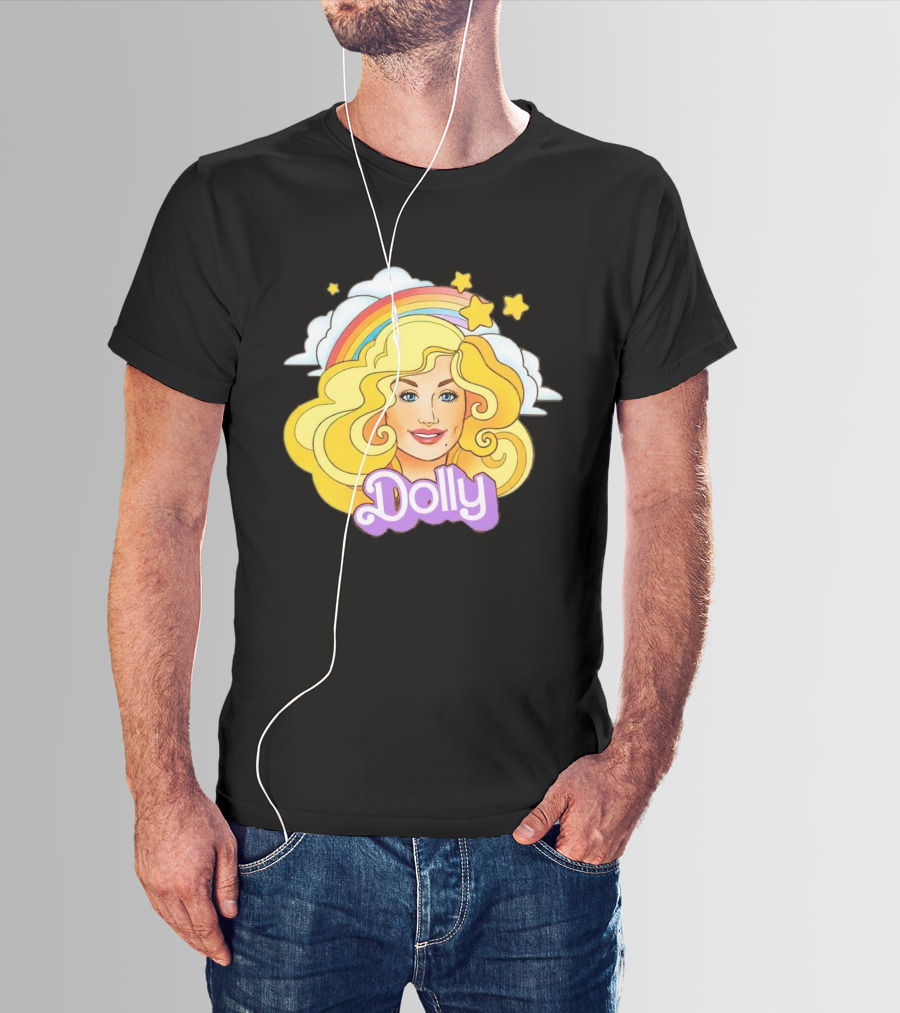 Dolly Rainbow Stars Iconic Doll T-Shirt