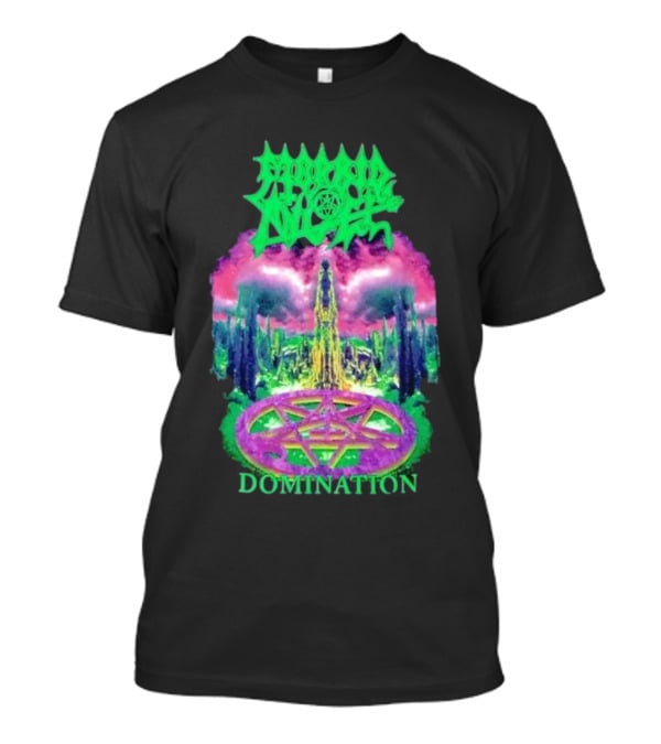 Morbid Angel Domination Pentagram Psychedelic Landscape Iconic T-Shirt