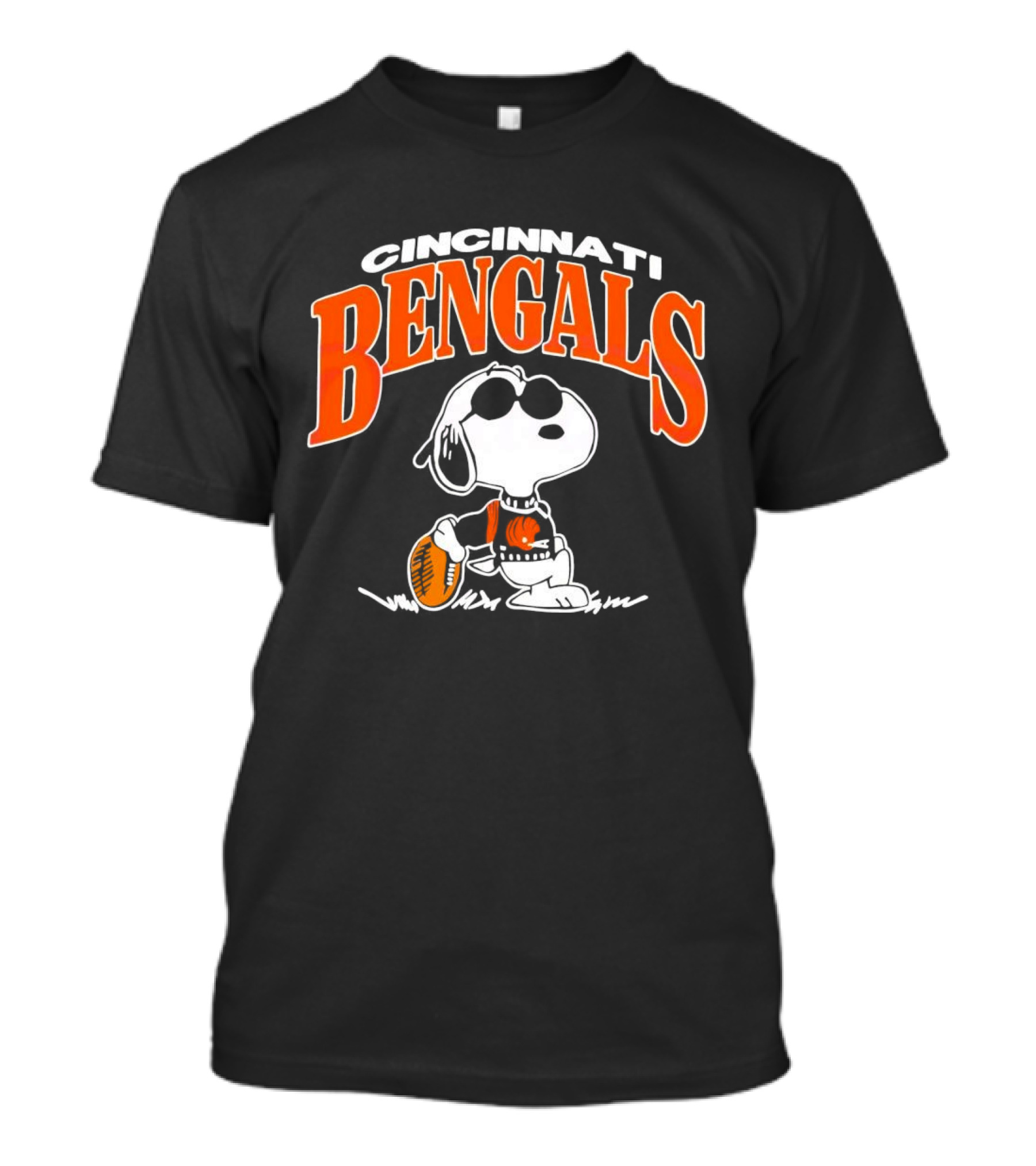 Cincinnati Bengals Snoopy Football Fan Gear T-Shirt