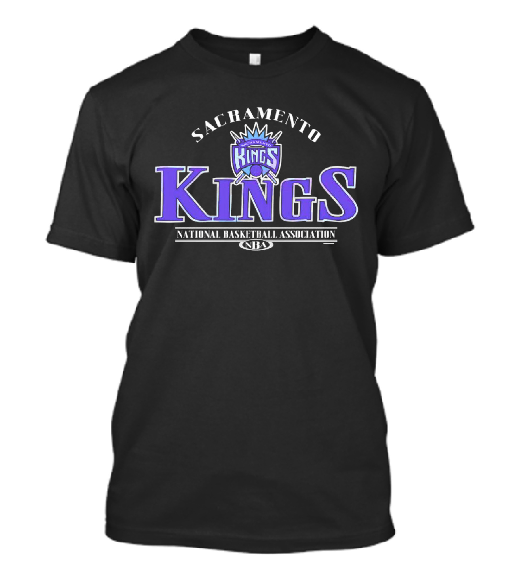 Sacramento Kings National Basketball Association NBA Logo Purple And Black T-Shirt