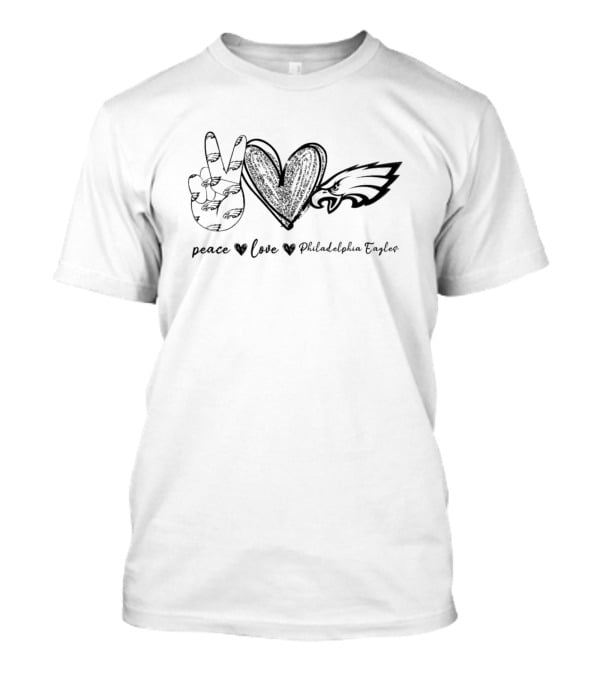 Peace Love Philadelphia Eagles T-Shirt