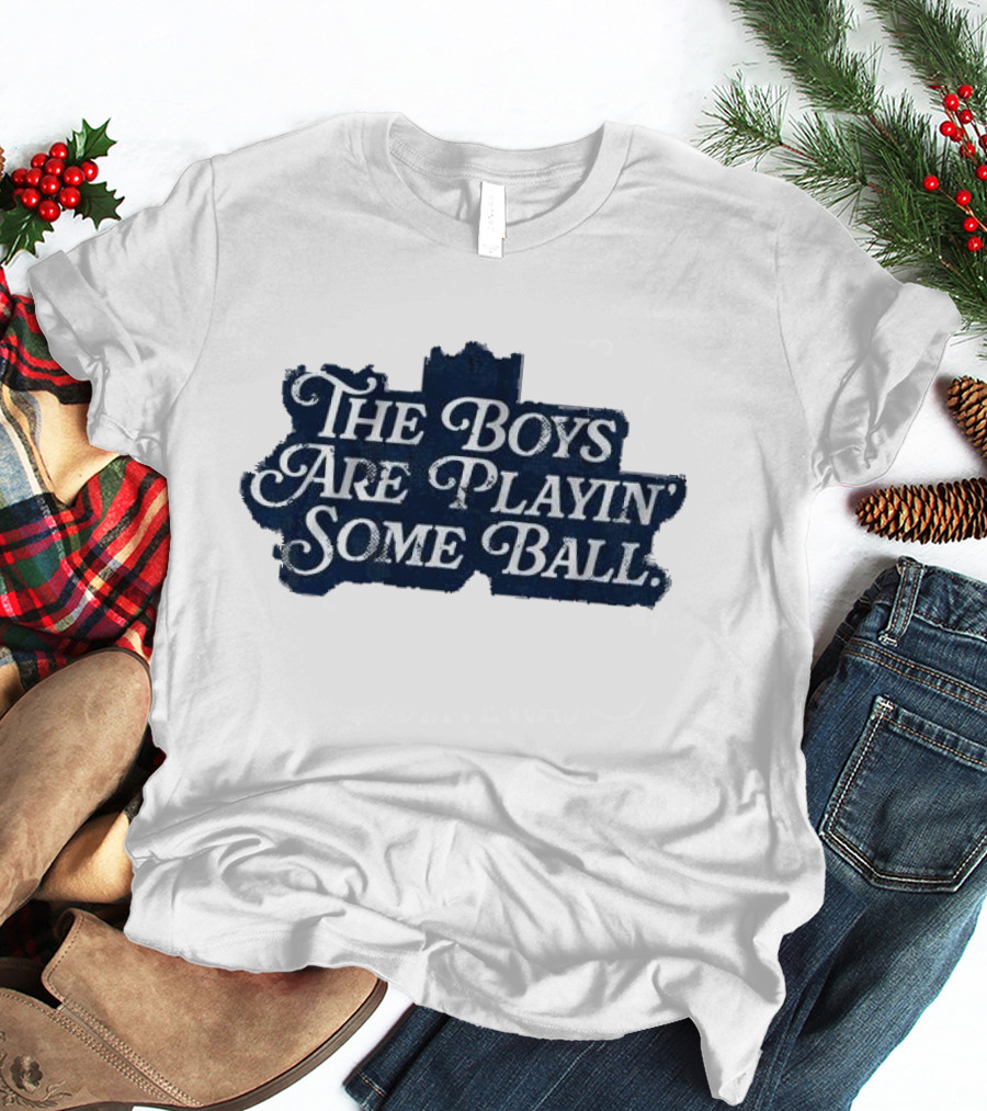 The Boys Are Playin’ Some Ball Vintage Style Retro Look T-Shirt