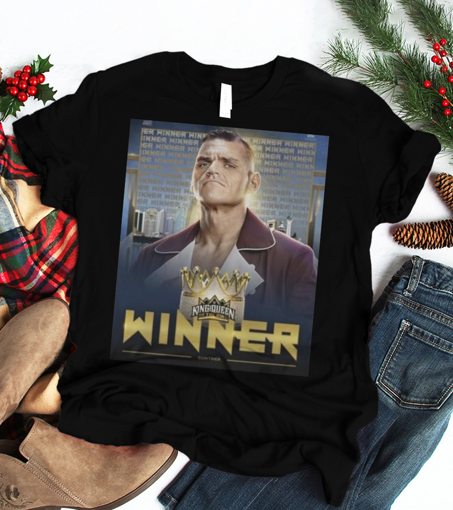 Gunther WWE King And Queen Of The Ring Winner Crown Champion T-Shirt