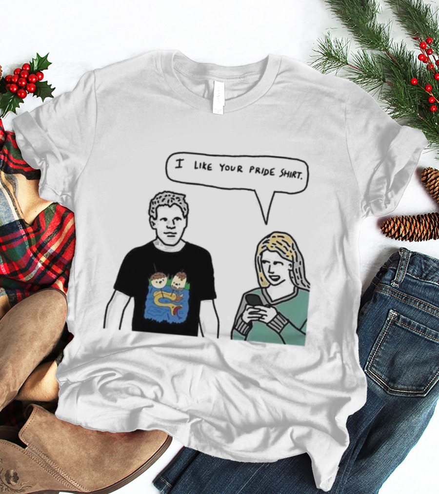 I Like Your Pride Shirt Lion And Monkeys By Water Speak Bubble T-Shirt