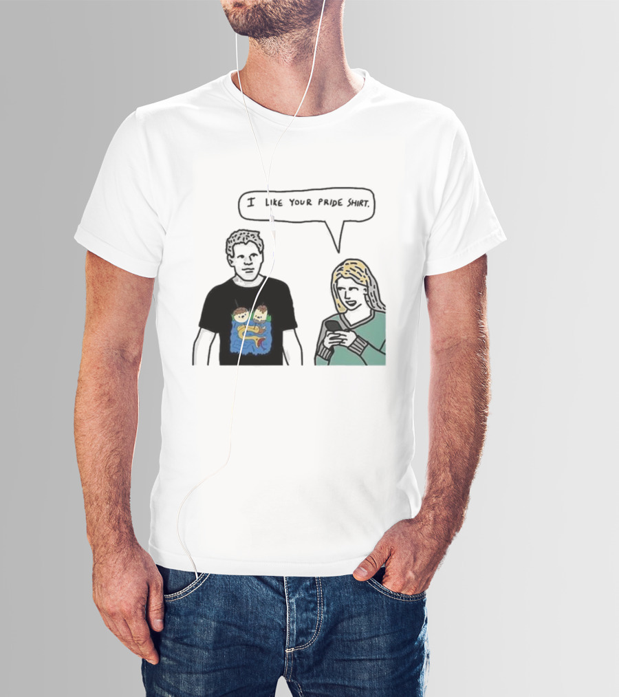 I Like Your Pride Shirt Lion And Monkeys By Water Speak Bubble T-Shirt