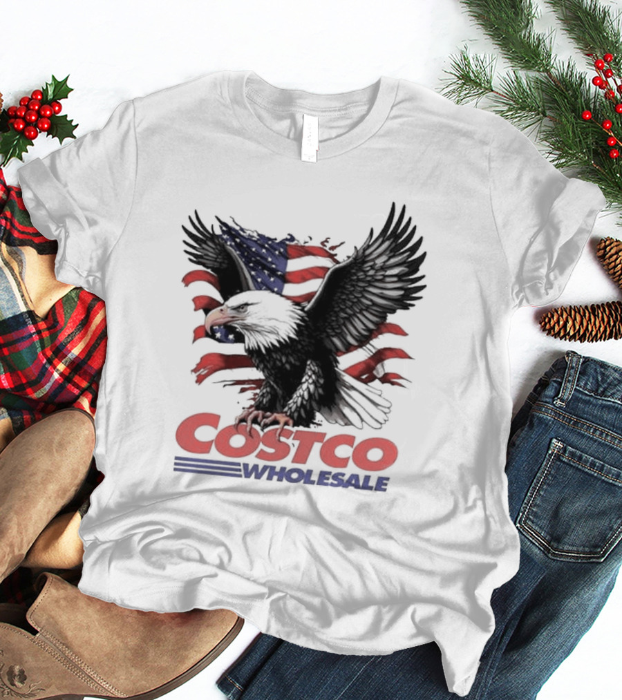 Costco Wholesale American Flag Eagle T-Shirt
