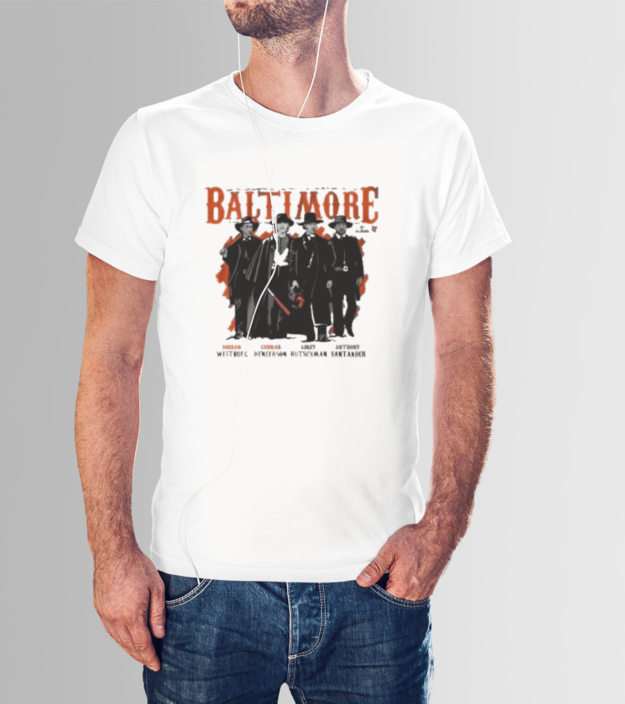 Baltimore Tombstone Sluggers Jordan Gunnar Adley Anthony Westburg Henderson Rutschman Santander T-Shirt