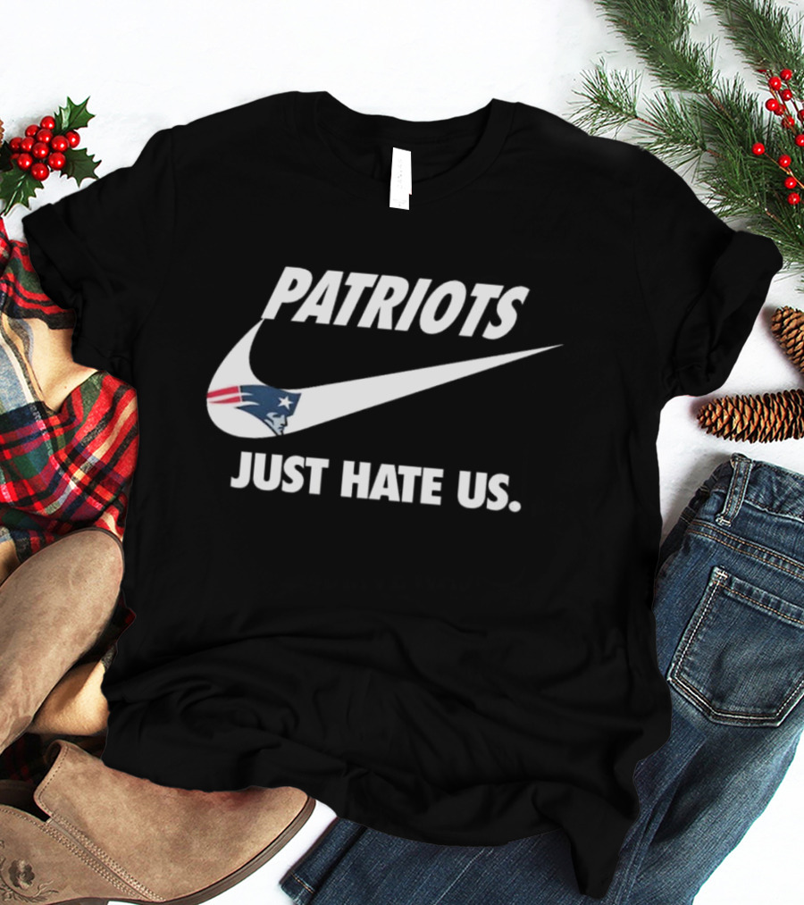 Patriots Just Hate Us Logo New England Football Team T-Shirt