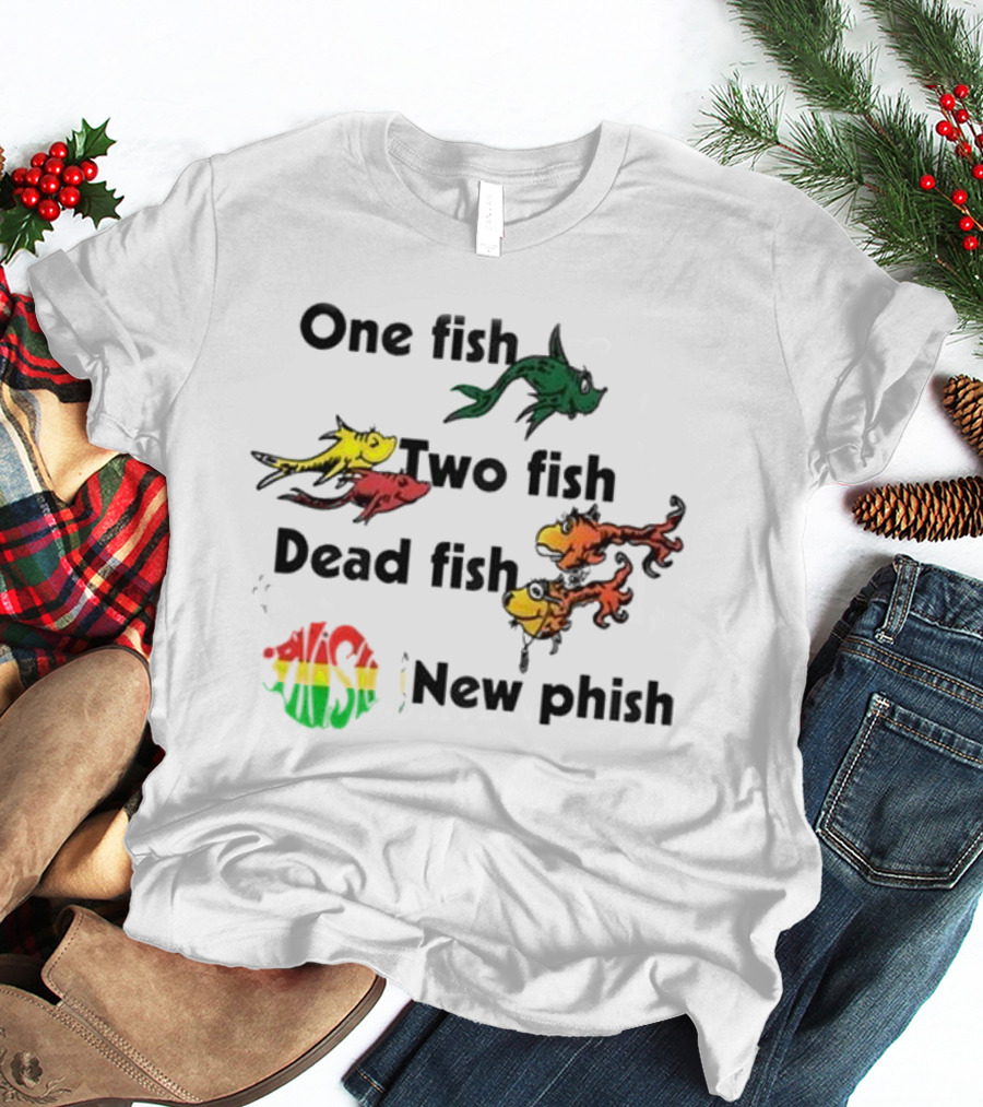 Phish One Fish Two Fish Dead Fish New Phish Band T-Shirt