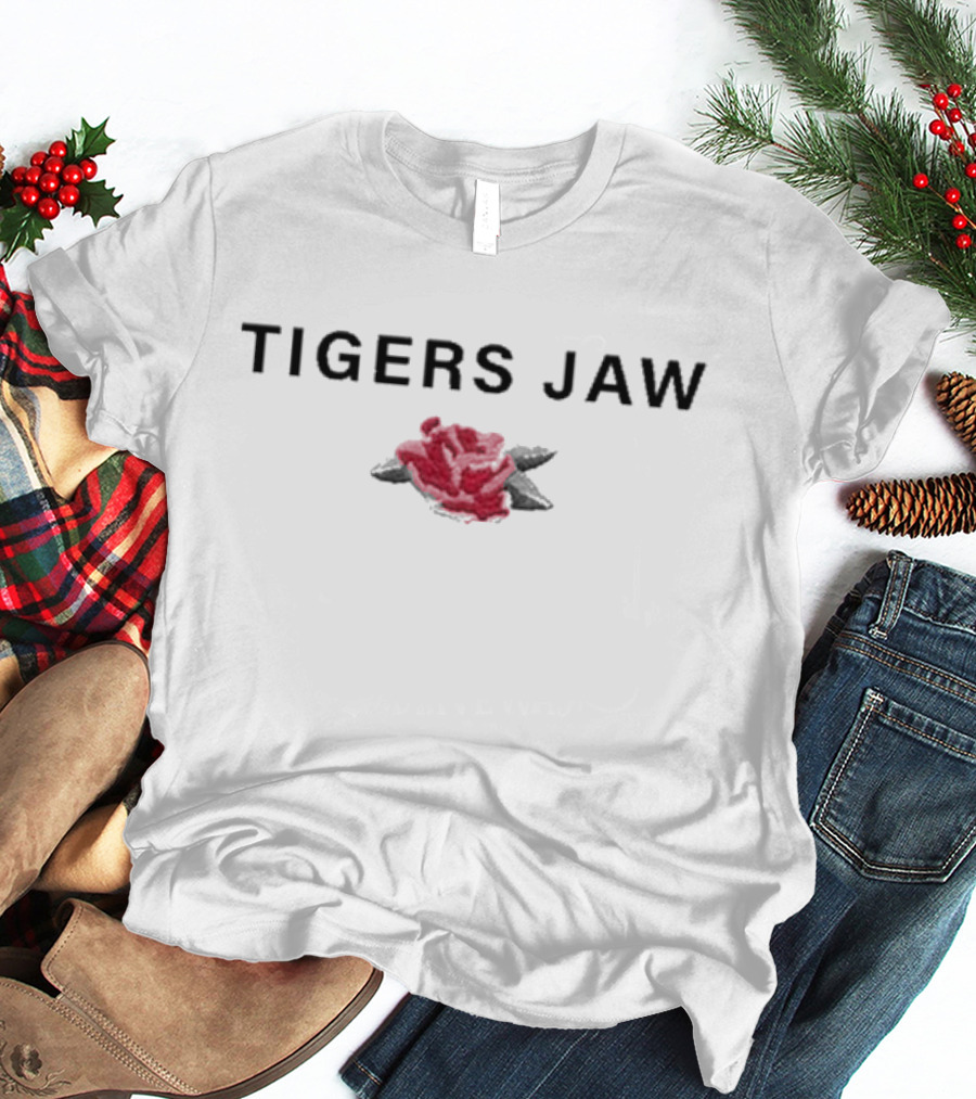 Tigers Jaw Red Rose Run For Cover T-Shirt