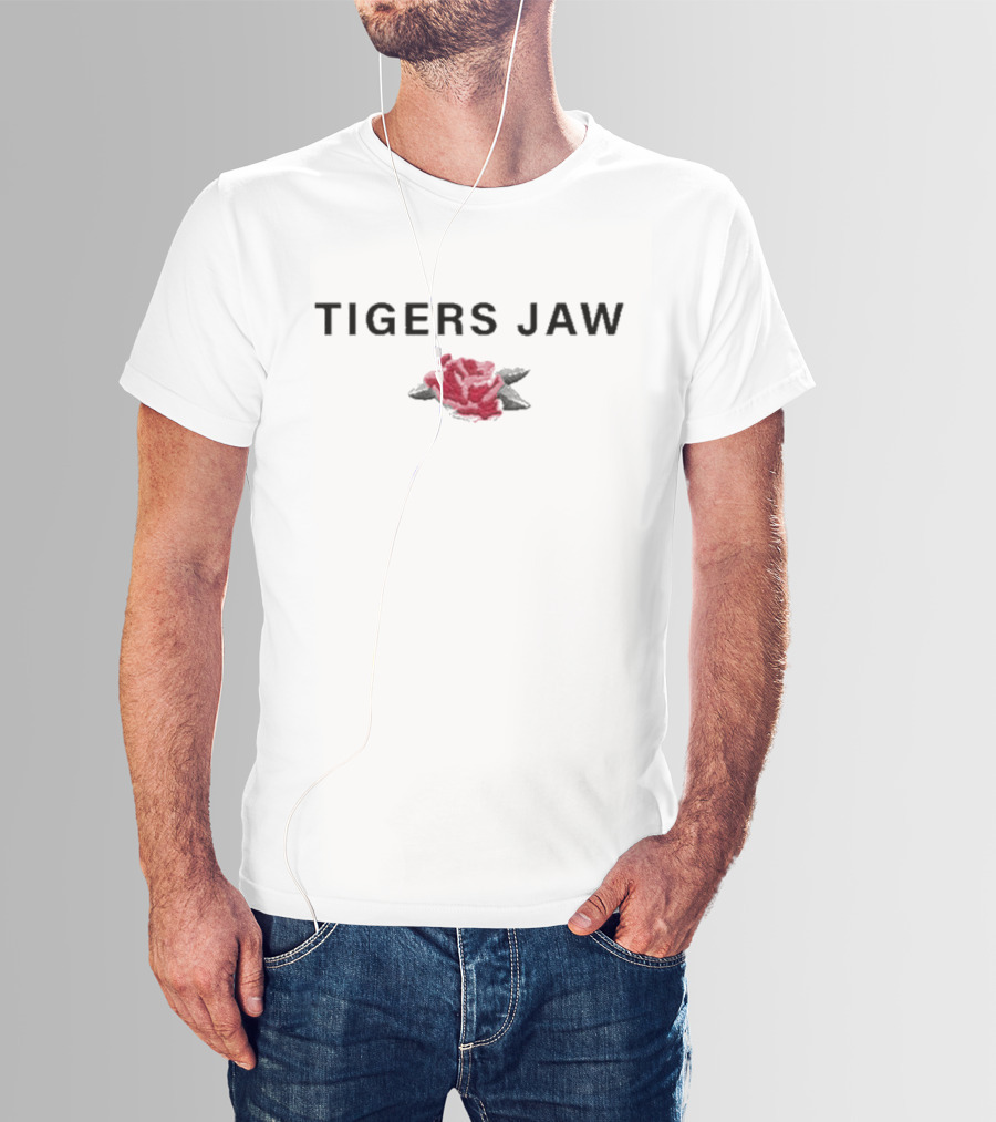 Tigers Jaw Red Rose Run For Cover T-Shirt