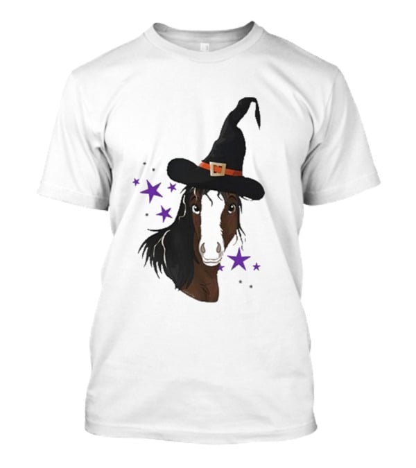 Katie Van Slyke Mini Witch Horse With Stars T-Shirt